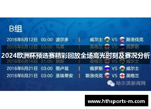 2024欧洲杯预选赛精彩回放全场高光时刻及赛况分析